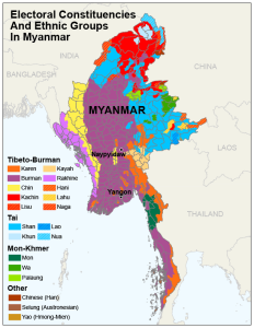 缅甸民族地图